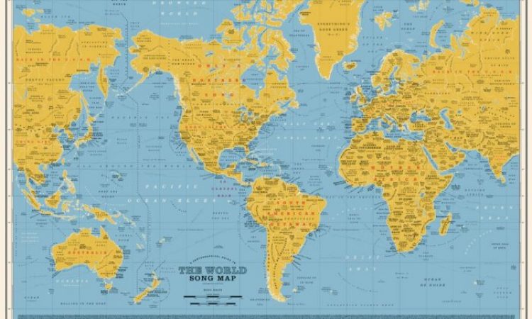 Δείτε έναν εκπληκτικό παγκόσμιο μουσικό χάρτη. Πάνω από 1.000 τίτλοι τραγουδιών τοποθετημένοι στις χώρες και τις πόλεις που αντιστοιχούν. Ποιο τραγούδι διάλεξαν για την Ελλάδα